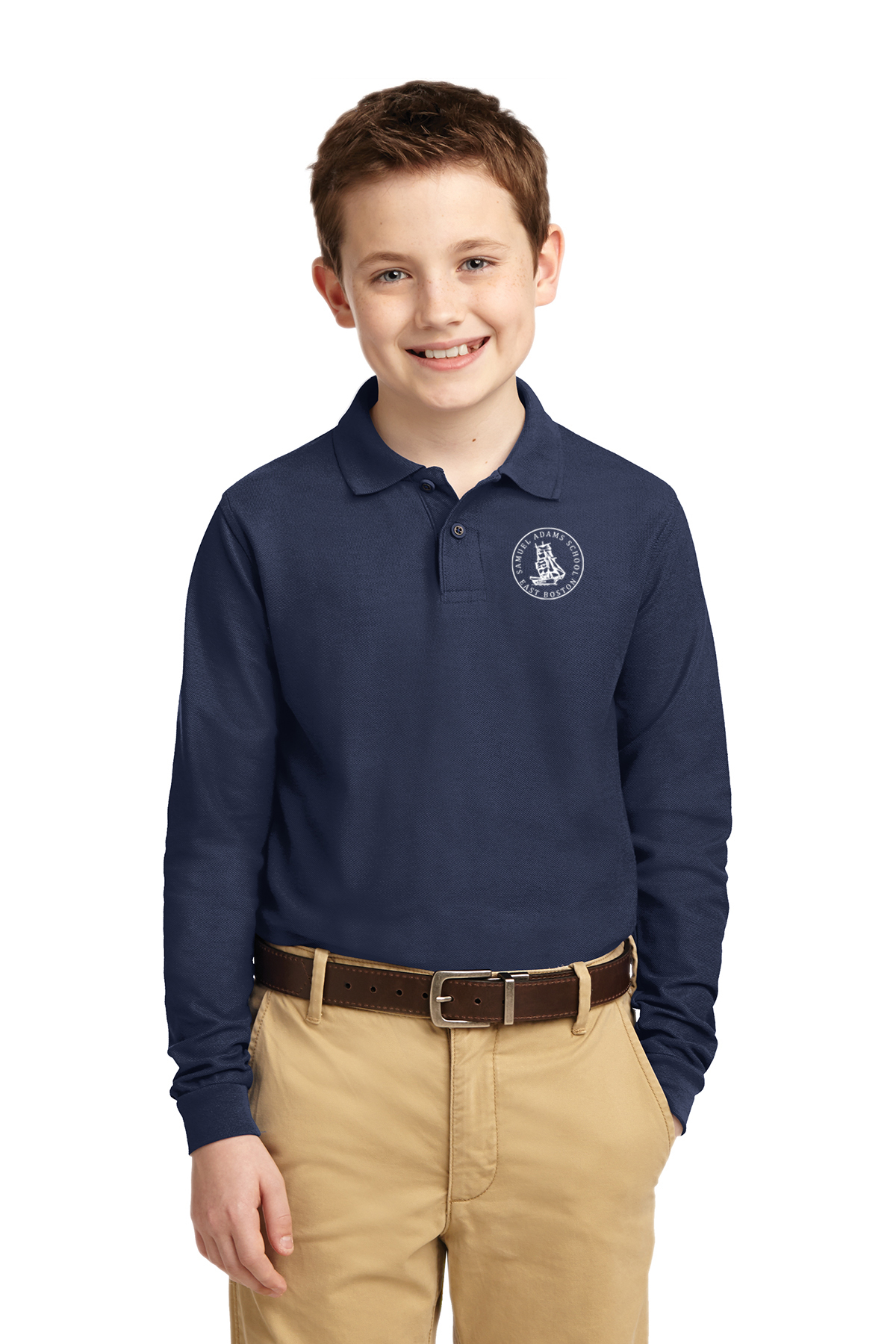 Youth Long Sleeve Polo